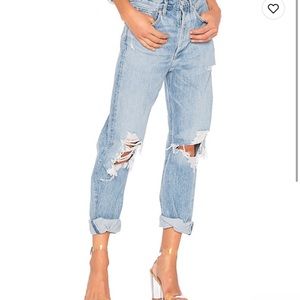 Agolde - 90s Mid Ride Loose Fit in the color: Fall Out.